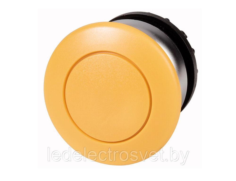 Кнопка грибовидная желтая 36мм Titan M22-DRP-Y, с микропереключ. фиксация/возврат, IP67 - фото 1 - id-p170303213