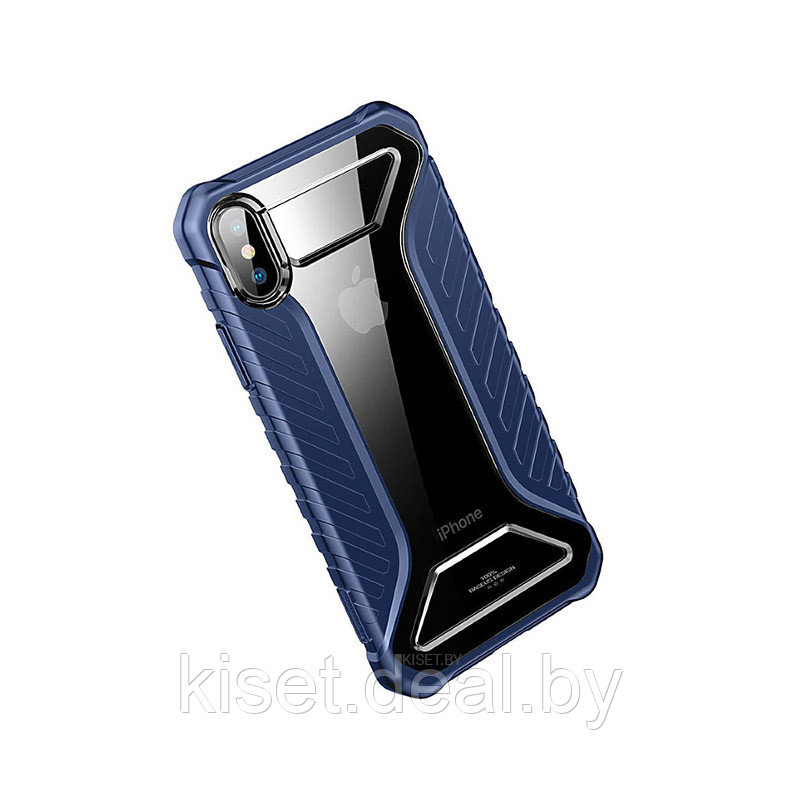 Чехол Baseus Michelin WIAPIPH65-MK03 для iPhone XS Max синий - фото 2 - id-p170363109