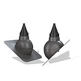 Антенный выход Wirplast Standard Ø19-90 (P21) для битумной кровли, для сланцевой (под монтаж)), фото 6