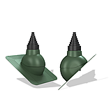 Антенный выход Wirplast Standard Ø19-90 (P21) для битумной кровли, для сланцевой (под монтаж)), фото 2