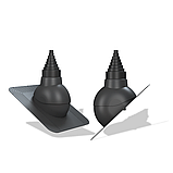 Антенный выход Wirplast Standard Ø19-90 (P21) для битумной кровли, для сланцевой (под монтаж)), фото 9