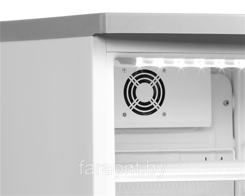 Шкаф холодильный со стеклом TEFCOLD BC85 W/FAN - фото 3 - id-p125730167