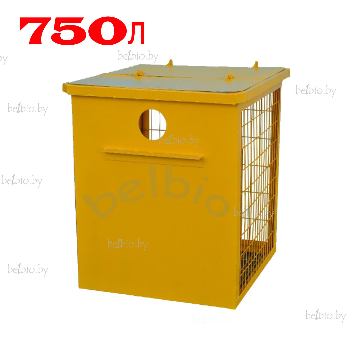 Бак для раздельного сбора мусора 0,75 м3. ТБО контейнер металлический (сетка) - фото 1 - id-p129545114