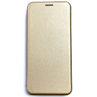 Чехол-книга на основе из силикона Book Case New 3D золотой для Samsung Galaxy A72