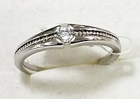 Кольцо 19 Xuping со стразами 614501 женское красивое серебристый бижутерия Ксюпинг