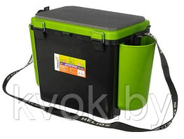 Ящик для зимней рыбалки Helios FishBox 19л односекционный зеленый