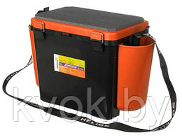 Ящик для зимней рыбалки Helios FishBox 19л односекционный оранжевый