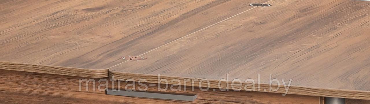 Стол кухонный М20 с ящиком дуб Самдал/опоры металлик - фото 5 - id-p153863286