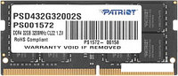 Оперативная память Patriot Signature Line 32GB DDR4 SODIMM PSD432G32002S