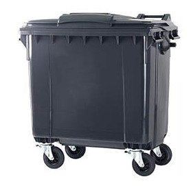 Пластиковый мусорный контейнер 1100 л бак на колесах - фото 3 - id-p170462011