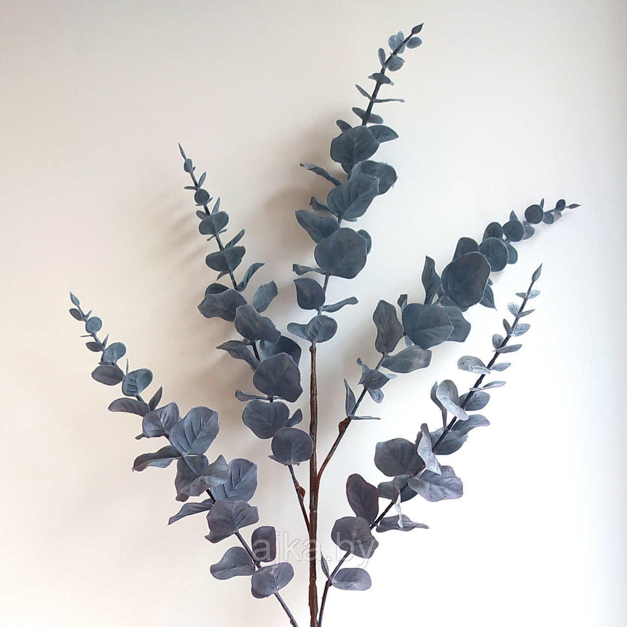Ветка искусственная Эвкалипт 95 см, серо-голубой - фото 1 - id-p170465049