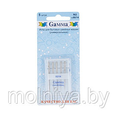Иглы для бытовых швейных машин "GAMMA" NU №75 универсальные 5 шт.