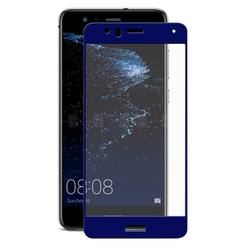 Защитное стекло Full-Screen для Huawei Honor 8 синий (5d-9d с полной проклейкой)