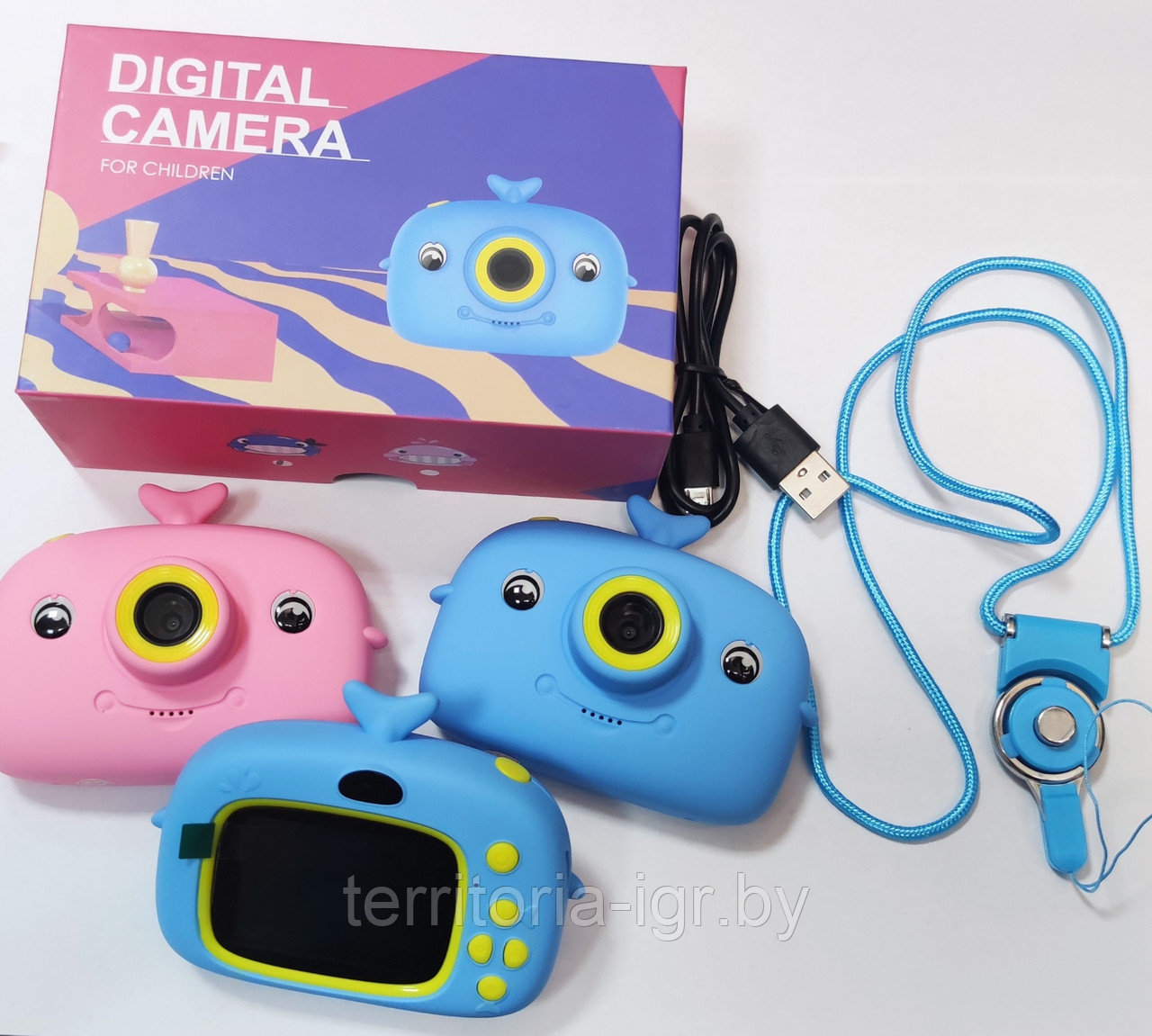 Детский цифровой фотоаппарат Digital Camera For Children Dolphin