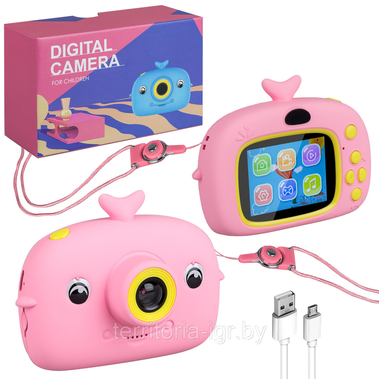 Детский цифровой фотоаппарат Digital Camera For Children Dolphin - фото 2 - id-p170482252