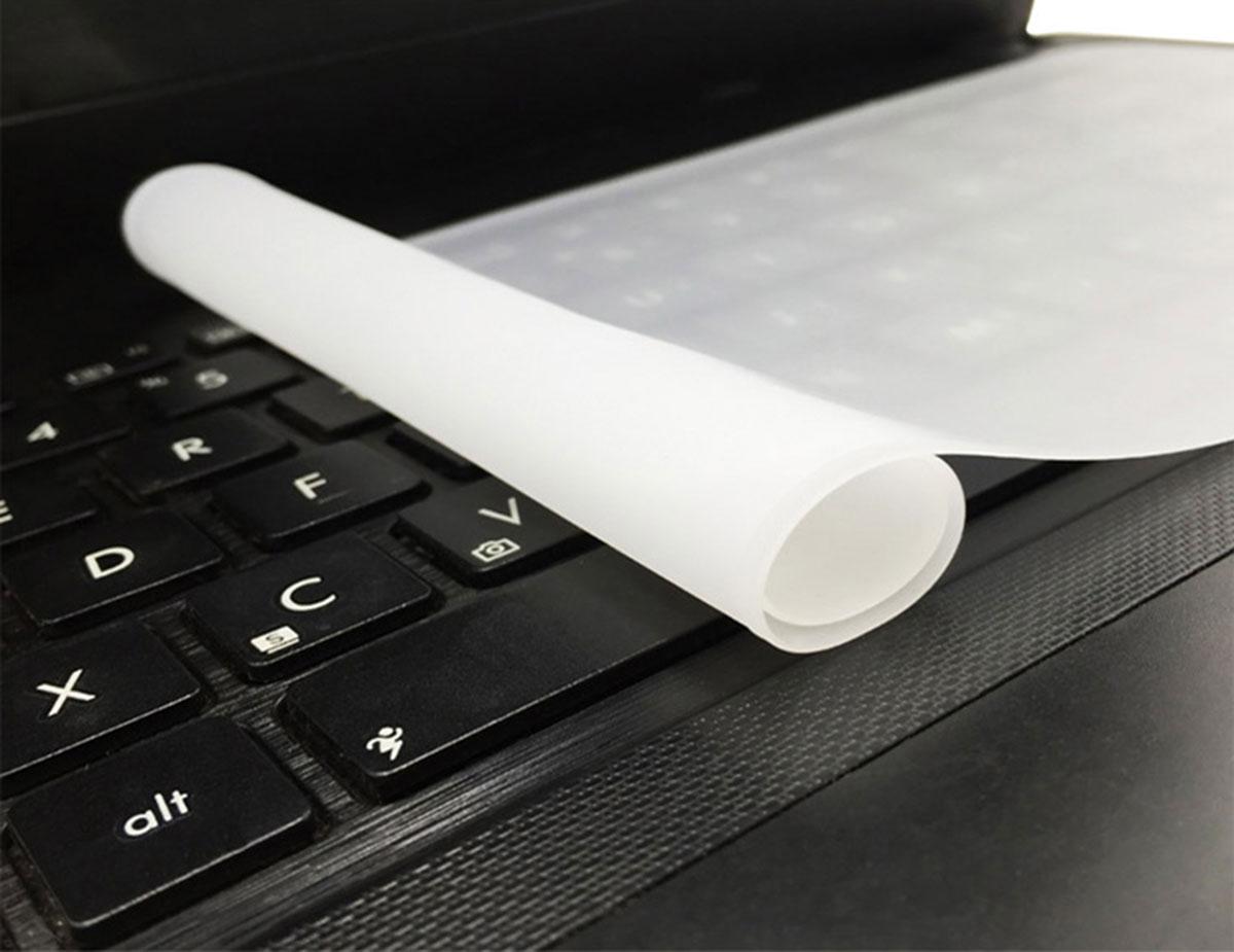Силиконовая защитная пленка для клавиатуры ноутбука 15.6" SiPL - фото 3 - id-p170482744