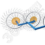 Грабли-ворошилки 4-х колесные ГВ-4Л-230 к мини-трактору, мотоблоку, фото 7