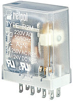 Реле R2M-2012-23-1024, 2CO, 5A(250VAC/24VDC), 24VDC, для цоколя, IP40