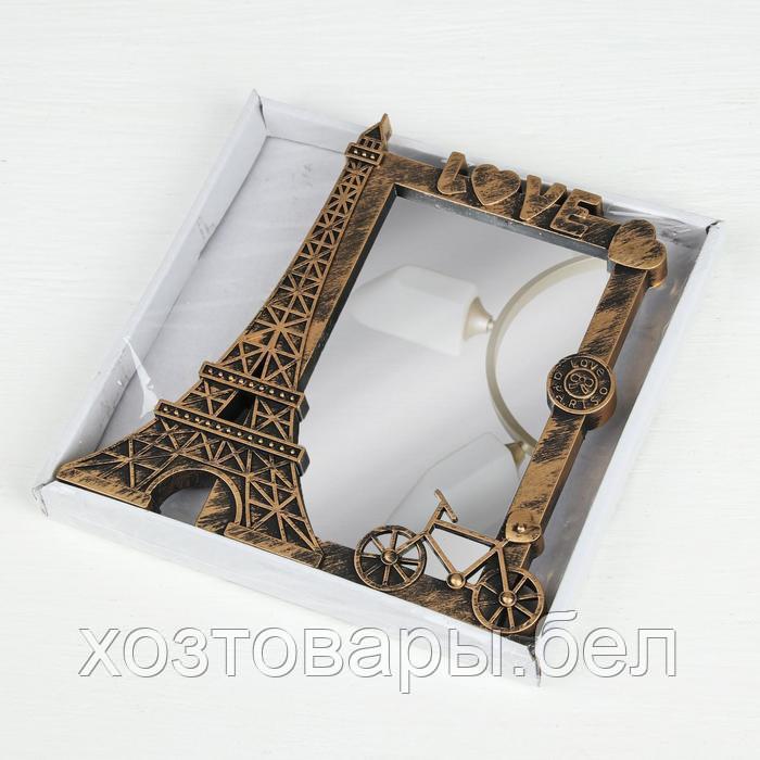 Зеркало настольное «Париж», зеркальная поверхность 8,5 × 13,5 см, цвет «состаренное золото» - фото 4 - id-p159161094