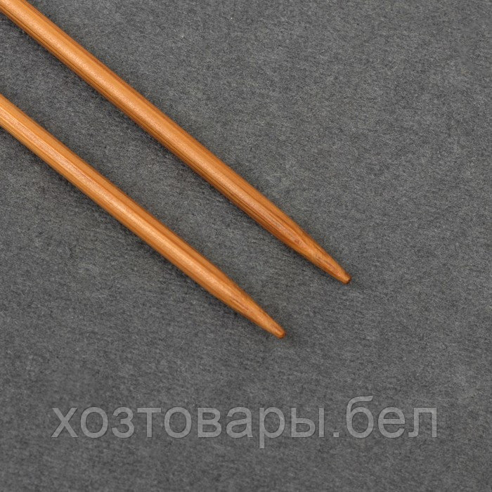 Спицы для вязания прямые бамбук након 25см d3,0мм (2шт) пакет АУ - фото 3 - id-p170486249