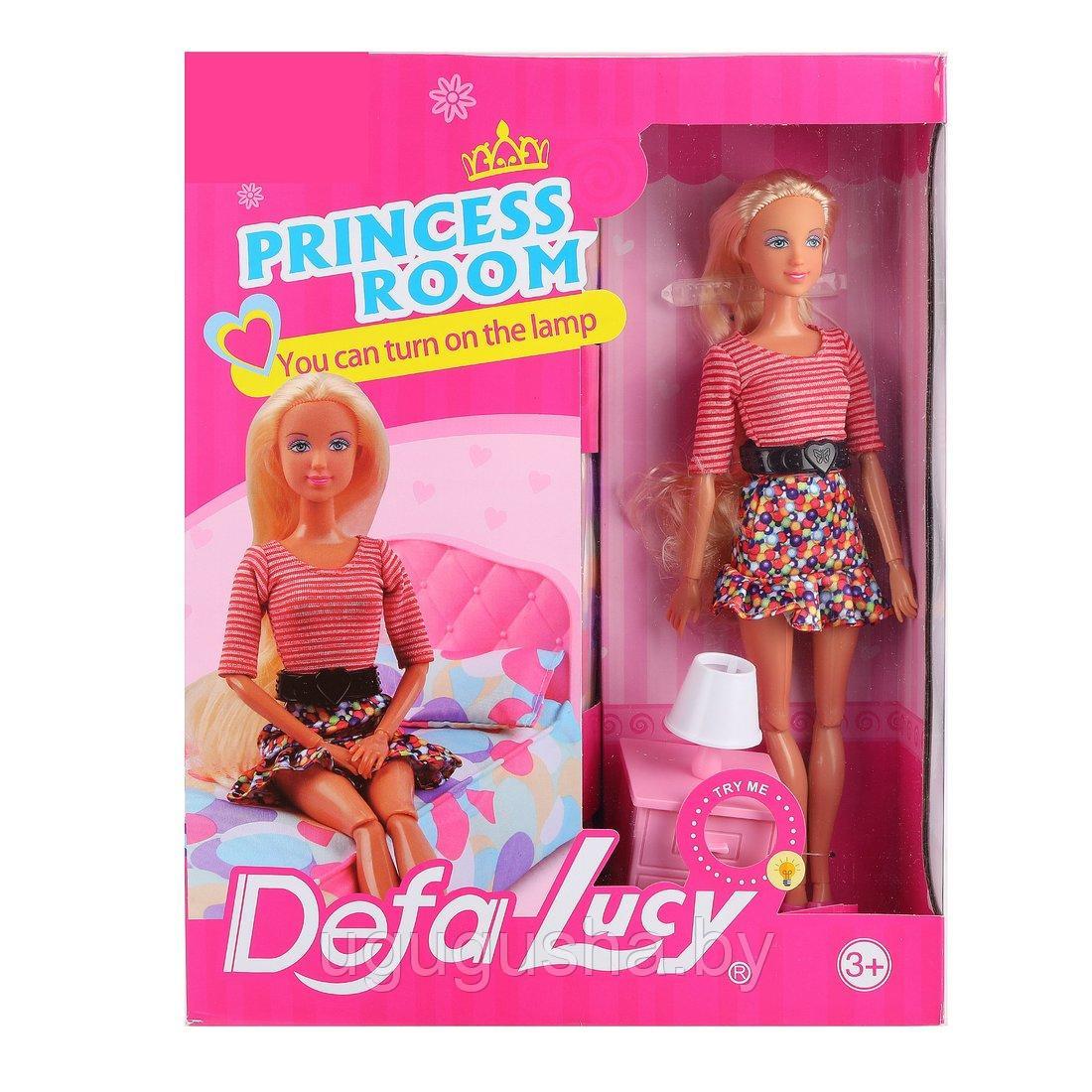 Кукла Defa Lucy с набором мебели Спальня (свет) - фото 1 - id-p170487750