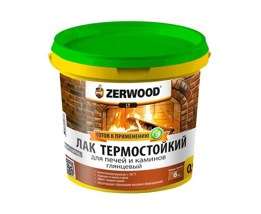 ЛАК термостойкий ZERWOOD LT для печей и каминов в п/э ведре по 0,9кг (по 12 шт. в карт. ящ.) штрих-к - фото 1 - id-p170487542