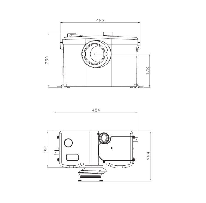 Канализационная установка JEMIX STP-100 LUX - фото 5 - id-p170506916