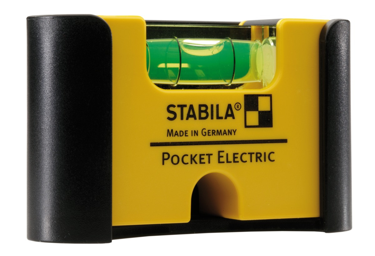 Пластиковый уровень STABILA Pocket Electric (с креплением к ремню)