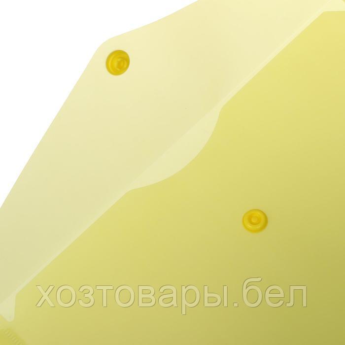 Папка-конверт на кнопке А5 150мкм Calligrata желтый - фото 2 - id-p170508157