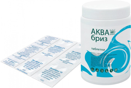 Дезинфицирующие таблетки Аквабриз 300 мг, 1100 шт. в банке - фото 1 - id-p170513566
