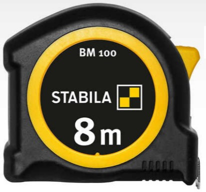 Карманная измерительная рулетка STABILA BM 100, 8 м - фото 1 - id-p170507719