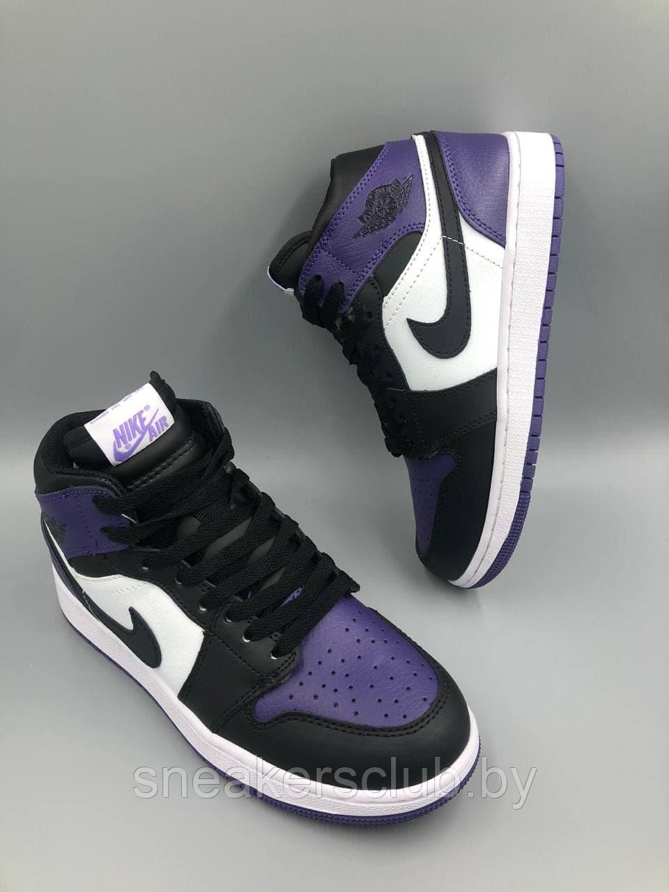 Кроссовки женские зимние Nike Air Jordan 1 / подростковые / высокие кроссовки / утепленные кроссовки - фото 2 - id-p170539156