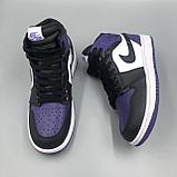 Кроссовки женские зимние Nike Air Jordan 1 / подростковые / высокие кроссовки / утепленные кроссовки, фото 5