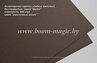 39-012 картон гладкий матовый, серия "фреш", цвет "коричневый мокко", плотность 300 г/м2, формат А4