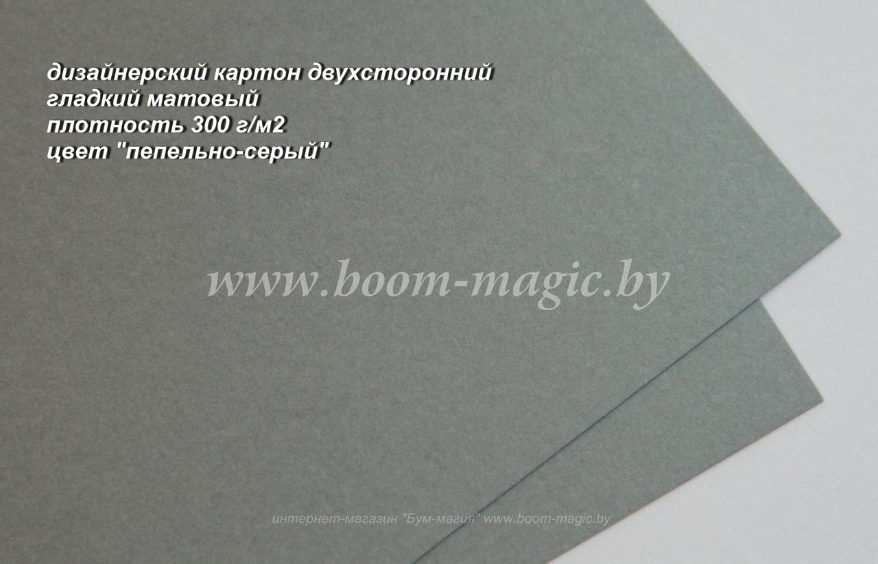 41-006 картон гладкий матовый, цвет "пепельно-серый", плотность 300 г/м2, формат А4