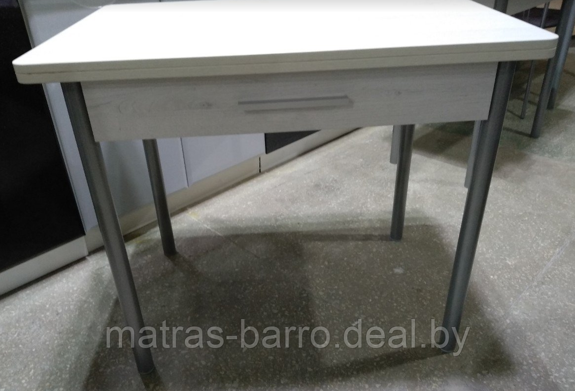 Стол кухонный М20 поворотно-раскладной дуб самерсет/металлик - фото 2 - id-p92151980