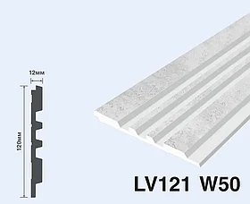 Панель из фитополимера LV121 W50  12x120x2700 мм (ВхШхД)
