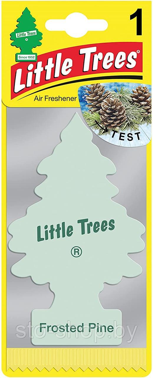 Ароматизатор для салона авто подвесной Морозная сосна Little Trees Air Freshener Frosted Pine (Швейцария)