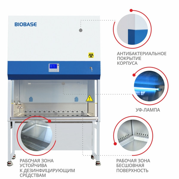 Ламинарный шкаф II класса (A2) Biobase BSC-XFA2 - фото 6 - id-p170544157