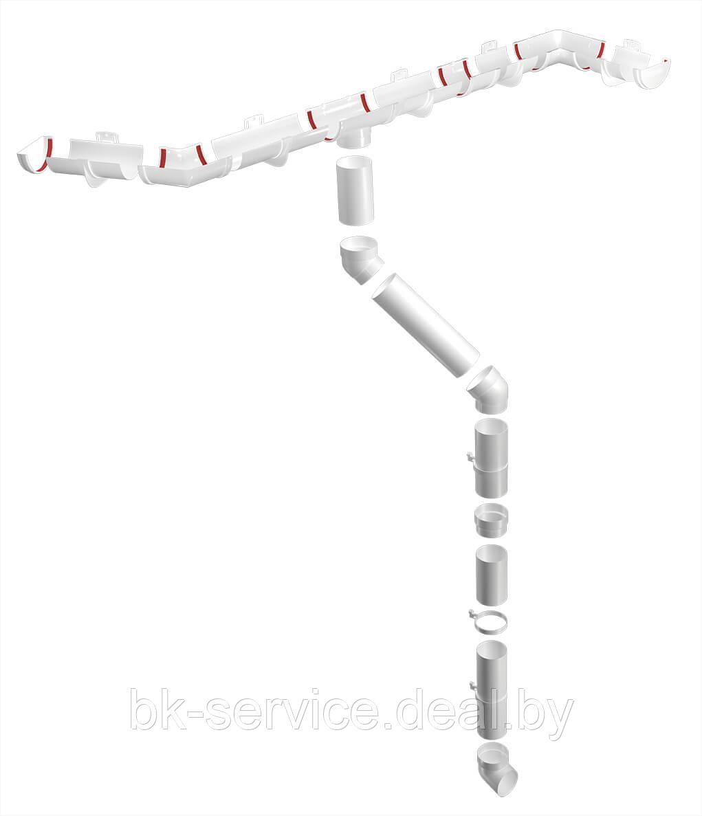 Заглушка желоба универсальная Grand Line (Гранд Лайн) ПВХ 120 мм белая - фото 2 - id-p170546623