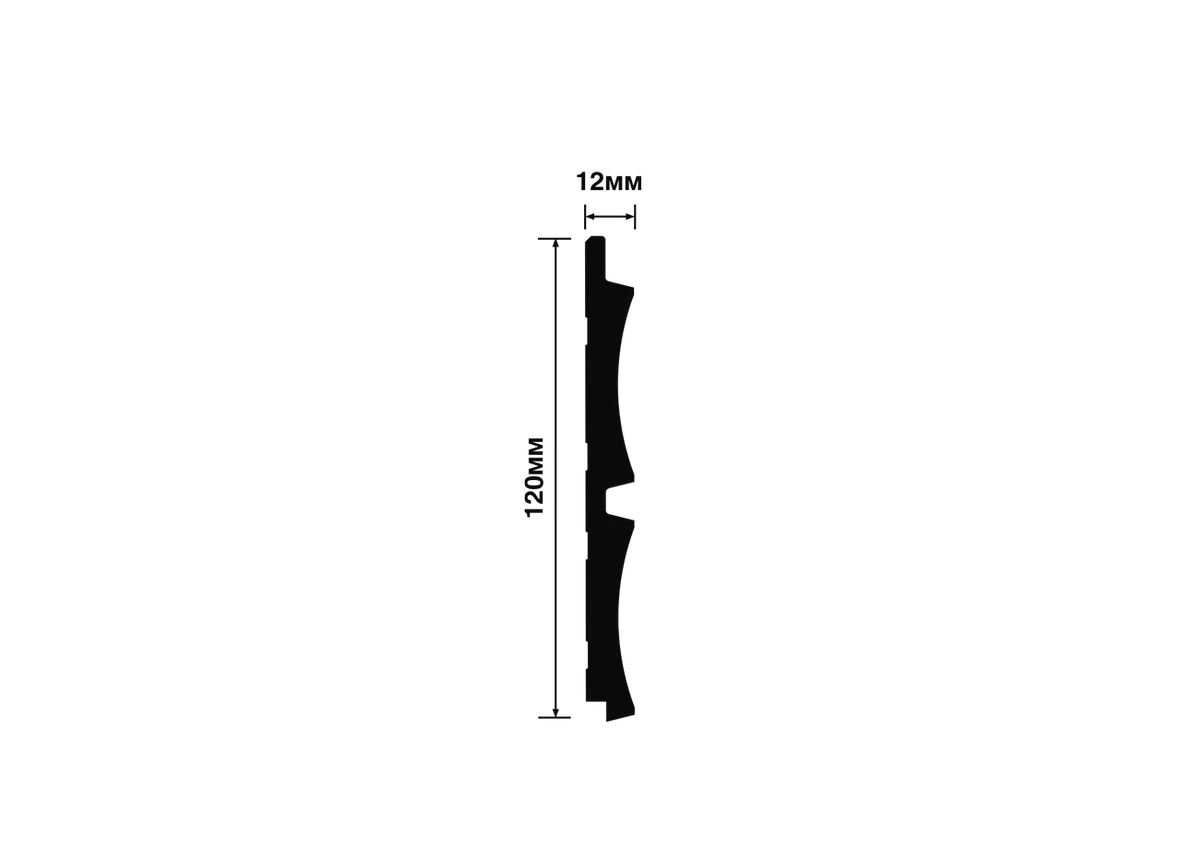 Панель из фитополимера LV125 GR5 12x120x2700 мм (ВхШхД) - фото 3 - id-p170547995