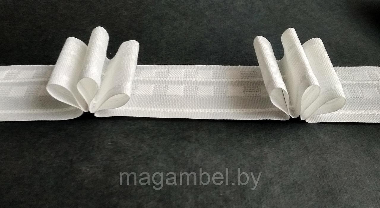 Плотная узкая лента для штор с тройной складкой 4 см (сборка 1:2,5)