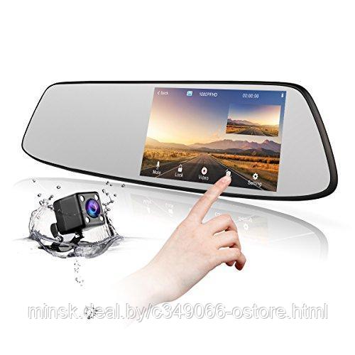 Видеорегистратор-зеркало. Сенсорный экран CamCorder Car DVR Mirror