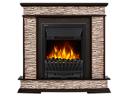 Портал Firelight SCALA CL BDO для очагов Electrolux 16" Сланец скалистый бурый / Темный дуб