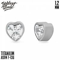 Накрутка Heart Crystal Implant Grade 1.2 мм титан