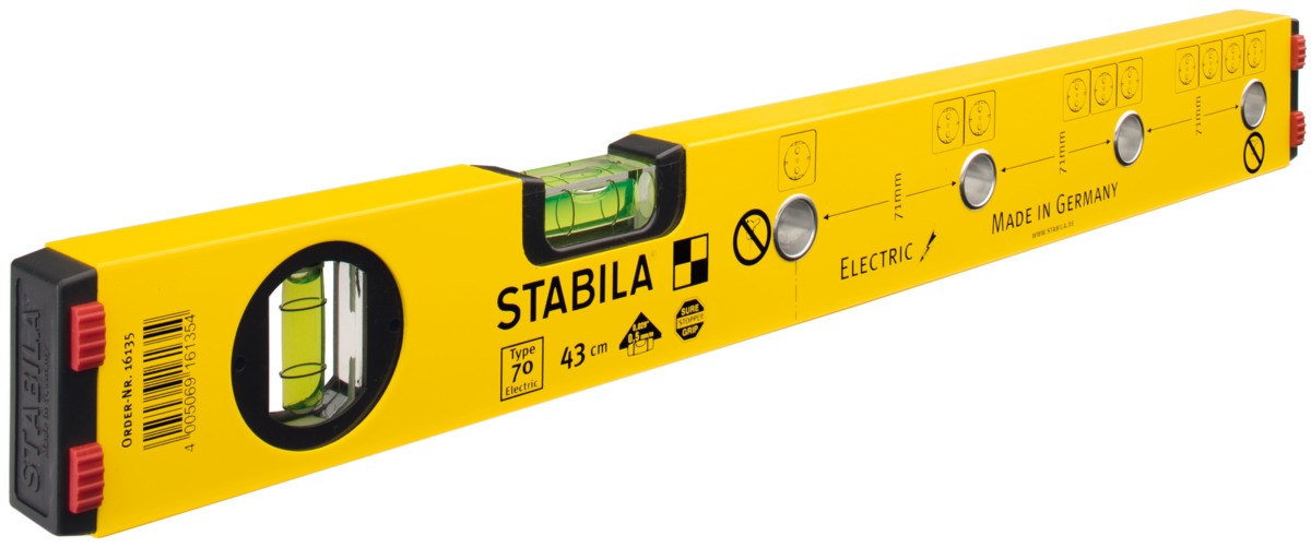 Строительный уровень электрика STABILA Type 70 electric 43 см - фото 2 - id-p170507637