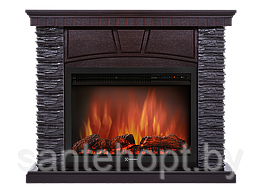 Портал Firelight PORTO для очагов Electrolux 25" и 27" Сланец скалистый черный / Венге