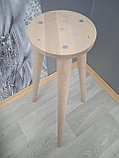 Мебельная опора (МП 07) из березы для кофейного стола. Высота 730 мм. Шлифованная под покрытие., фото 4