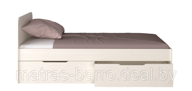 Кровать односпальная СН-120.02-900 белая - фото 5 - id-p170560857