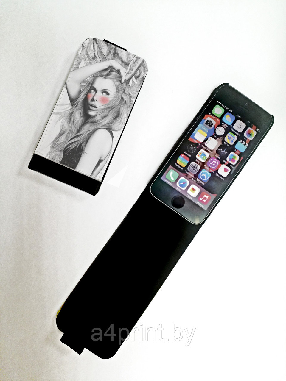 Чехол книжка c фото или фамилией для Iphone 5 в Минске (ID#19104136), цена:  19.50 руб., купить на Deal.by